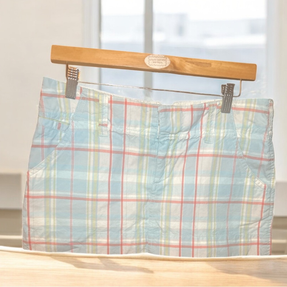 Y2K vintage Roxy plaid mini skirt